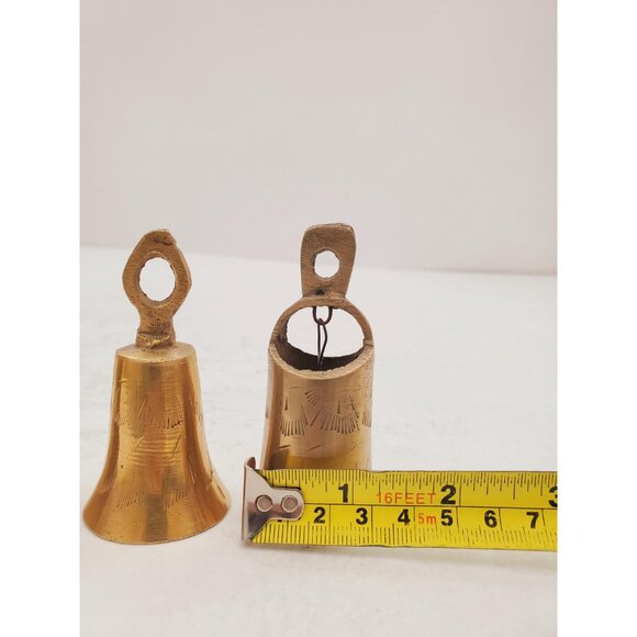 Vintage Brass Hand Bell - Handheld Solid Brass Bell with Charming Tone -… - Picture 6 of 10